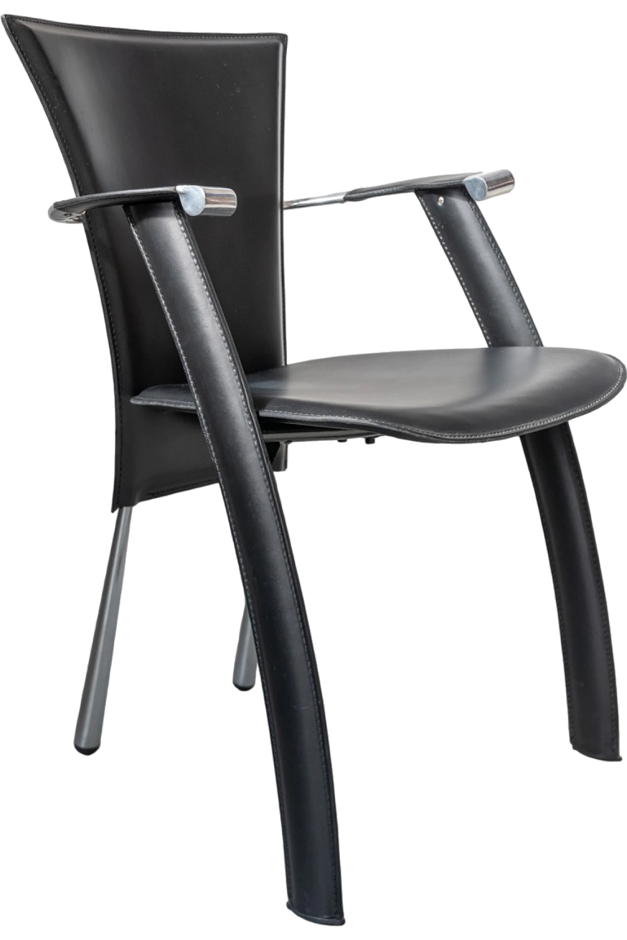 Leather Armchair Stine Line, 1990s 12