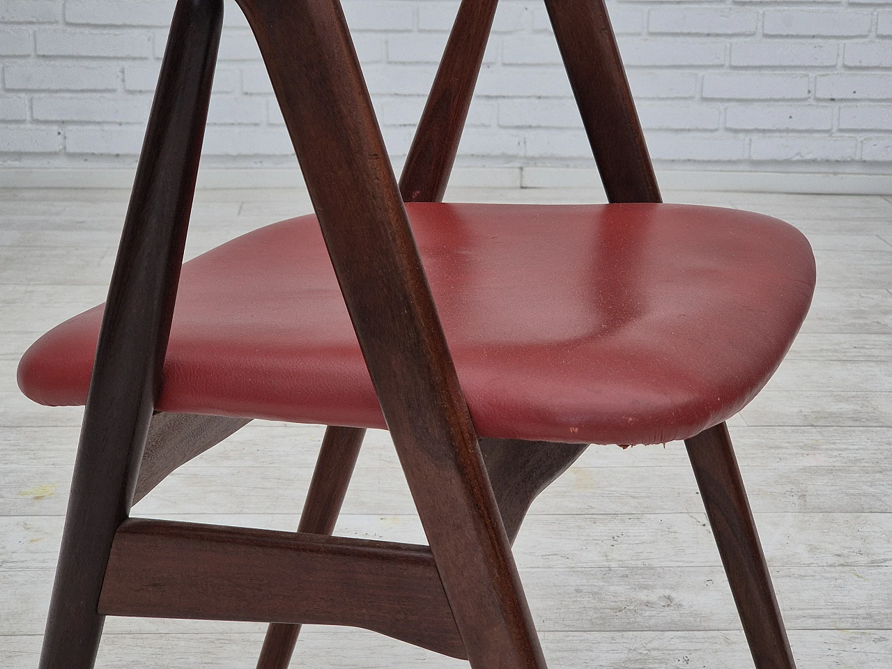 Danish chair by Farstrup solid teak wood, 1960s 4