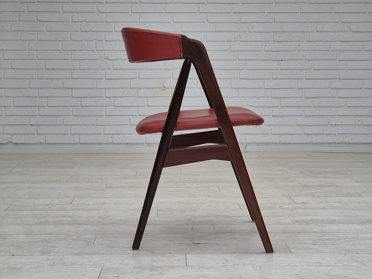Danish chair by Farstrup solid teak wood, 1960s 7