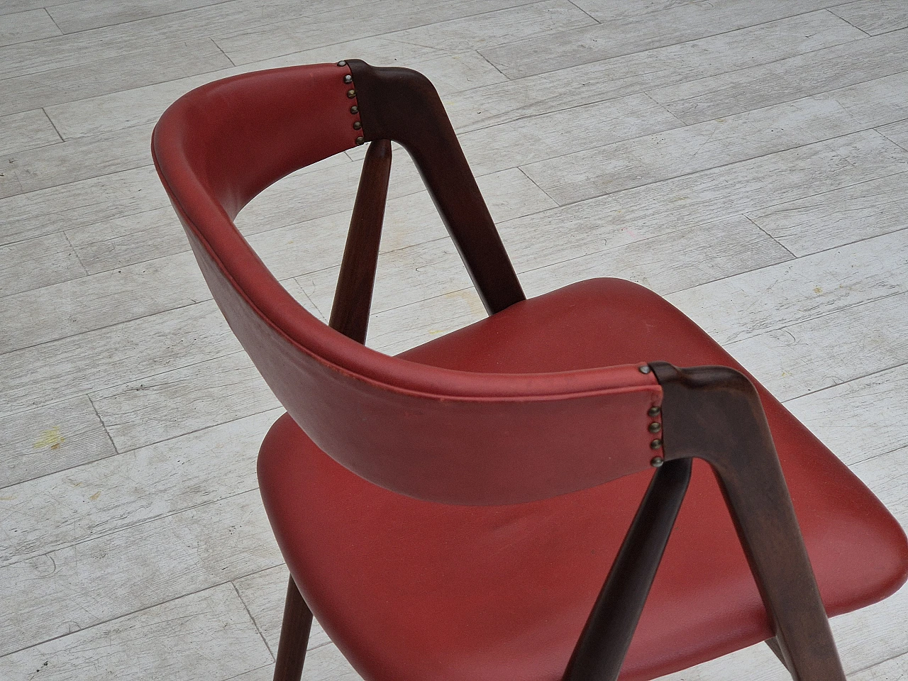 Danish chair by Farstrup solid teak wood, 1960s 9