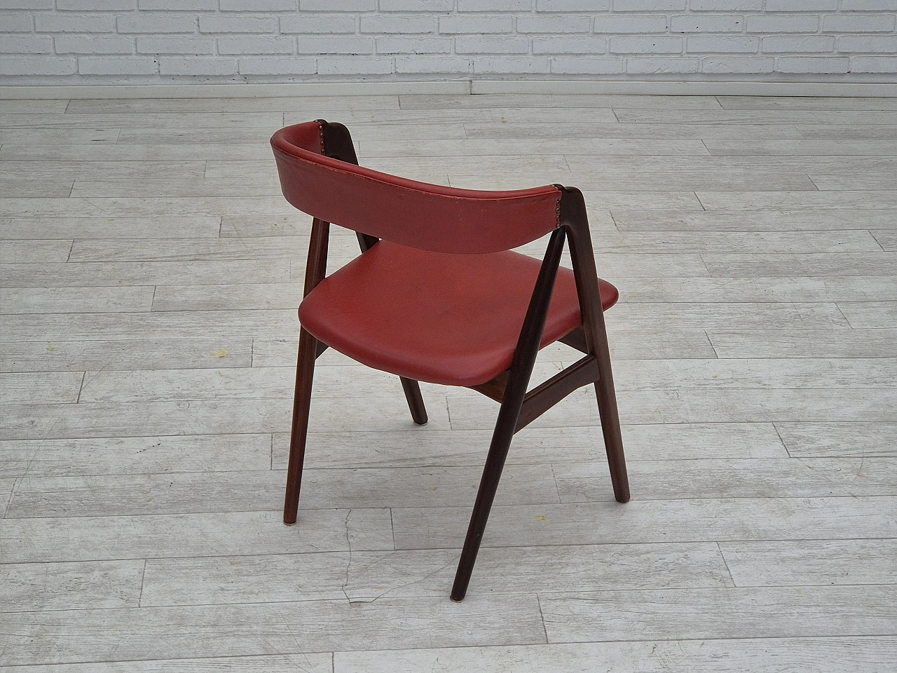 Danish chair by Farstrup solid teak wood, 1960s 10