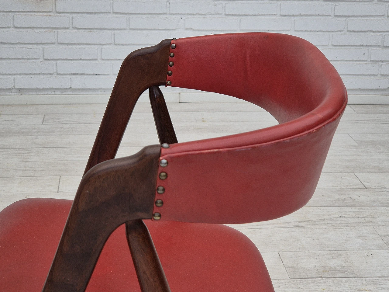 Danish chair by Farstrup solid teak wood, 1960s 13