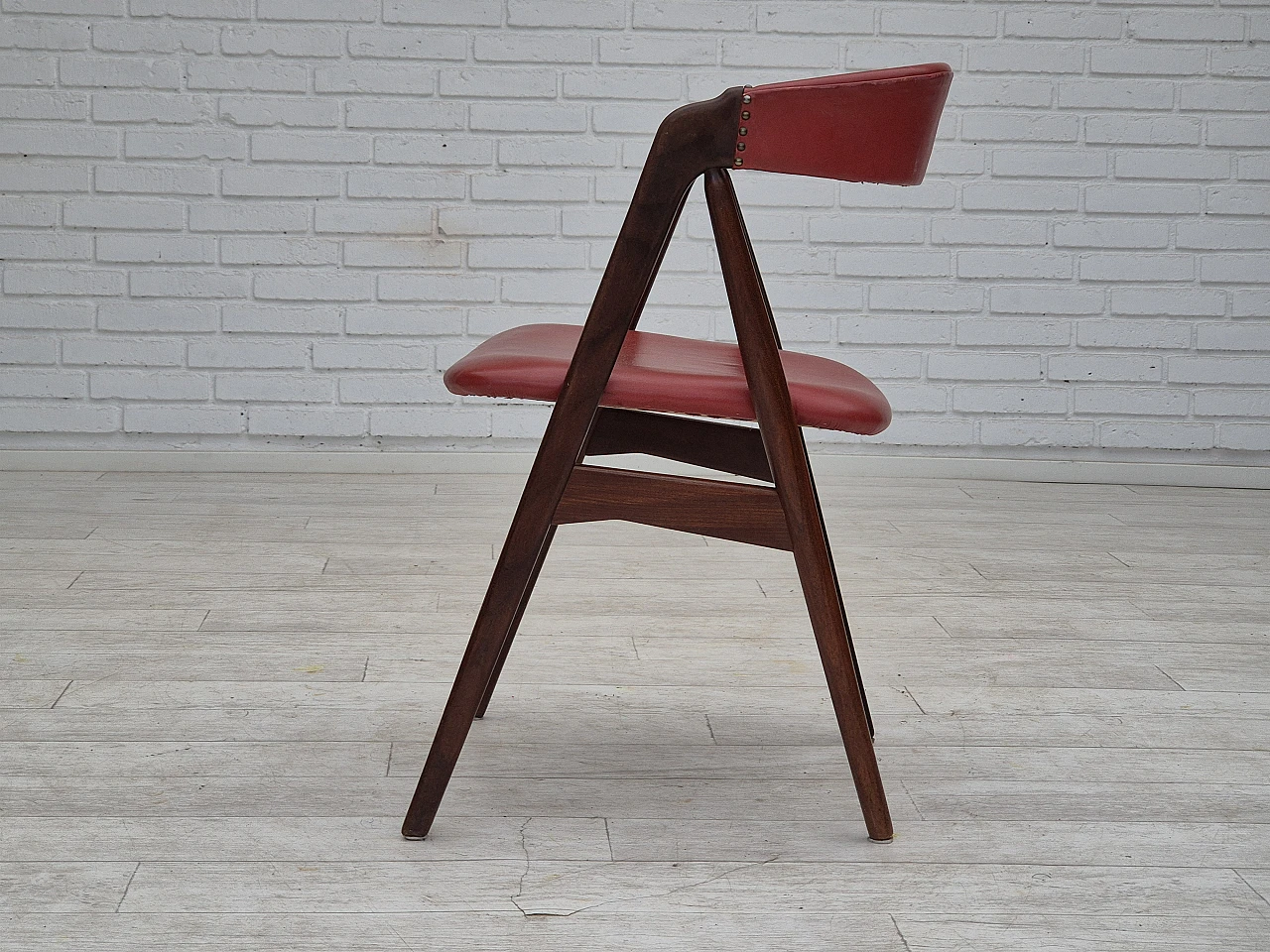 Danish chair by Farstrup solid teak wood, 1960s 14