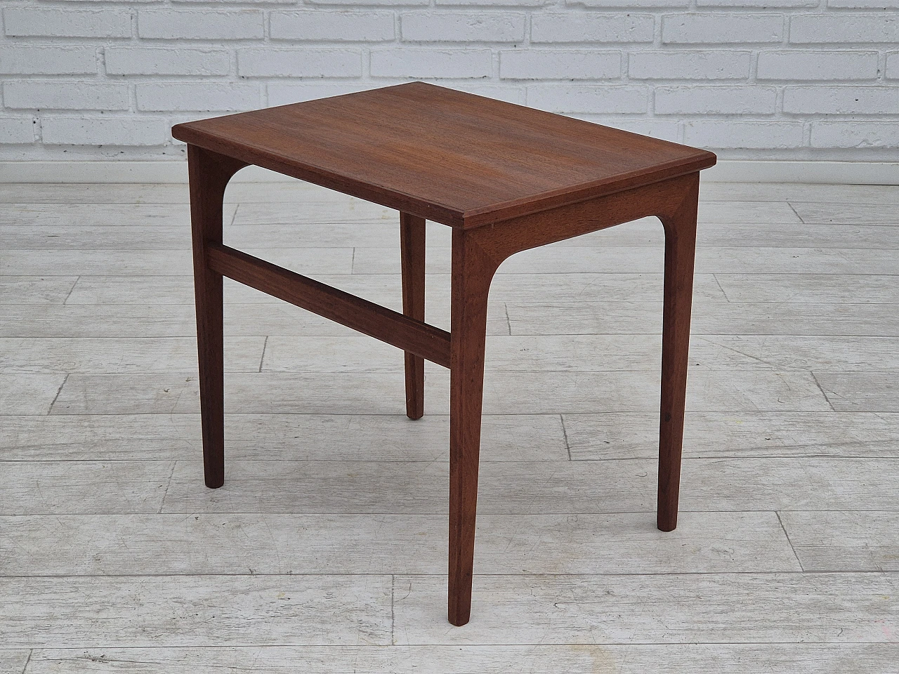 1970s, Danish side table, solid teak wood, original condition. 1