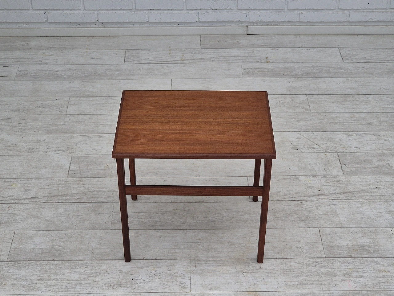 1970s, Danish side table, solid teak wood, original condition. 12