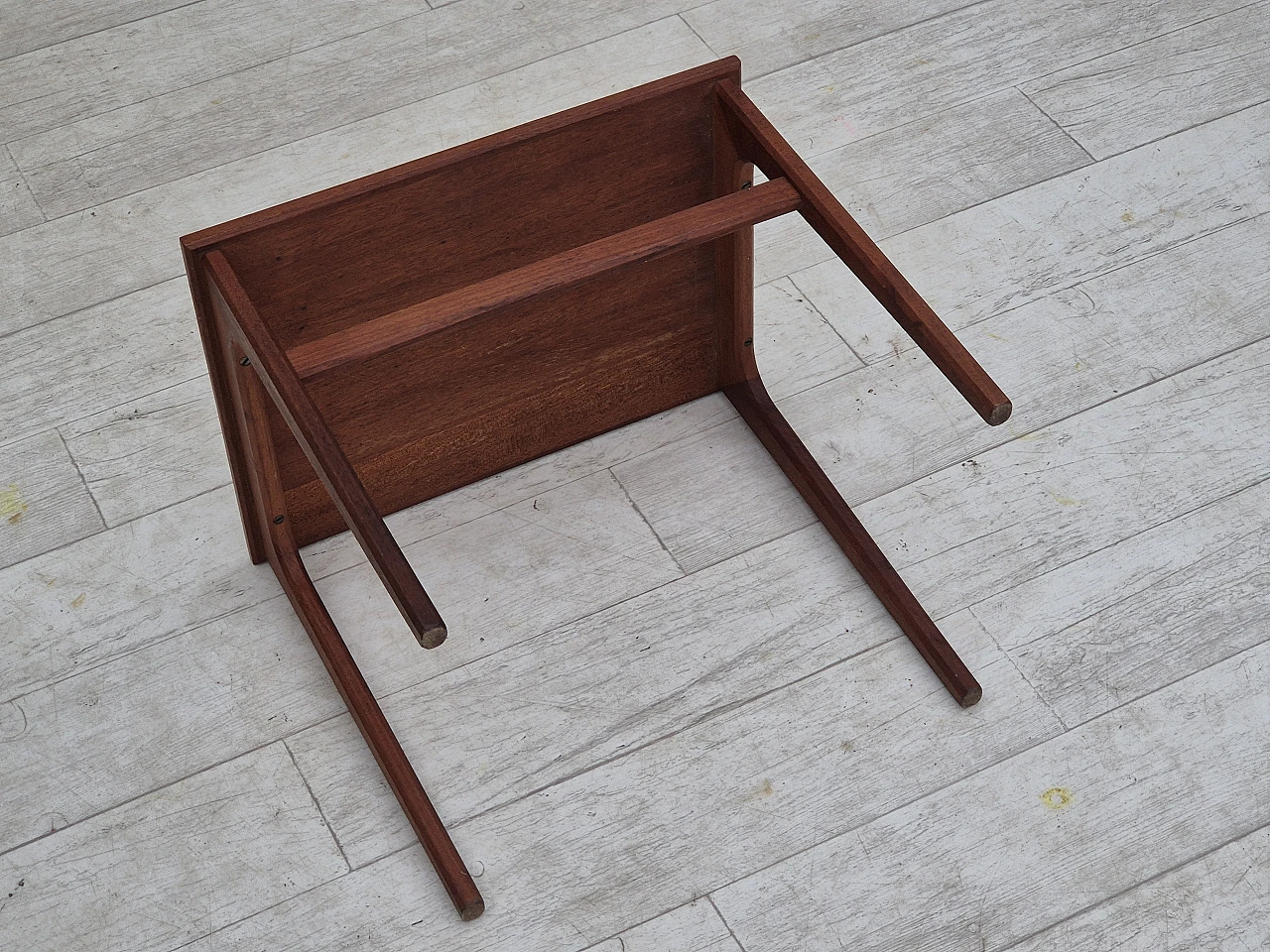 1970s, Danish side table, solid teak wood, original condition. 16