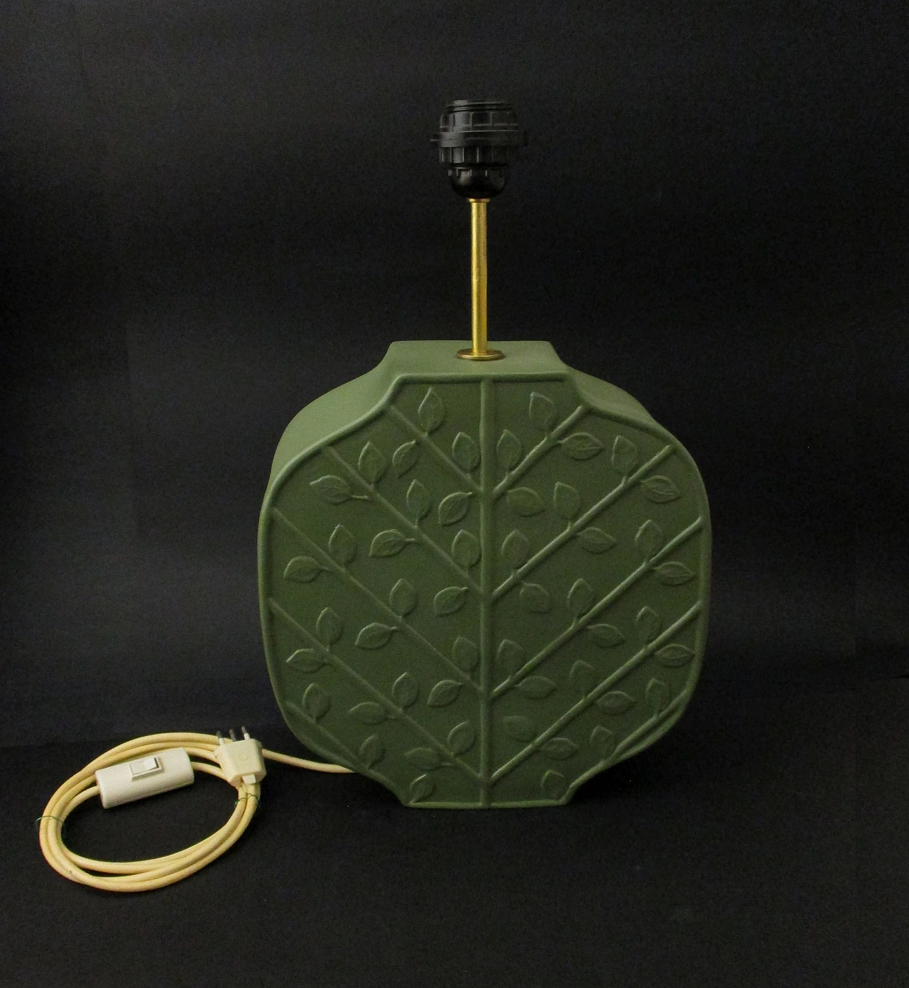 Grande Lampada da tavolo Artistica in ceramica anni 60 7