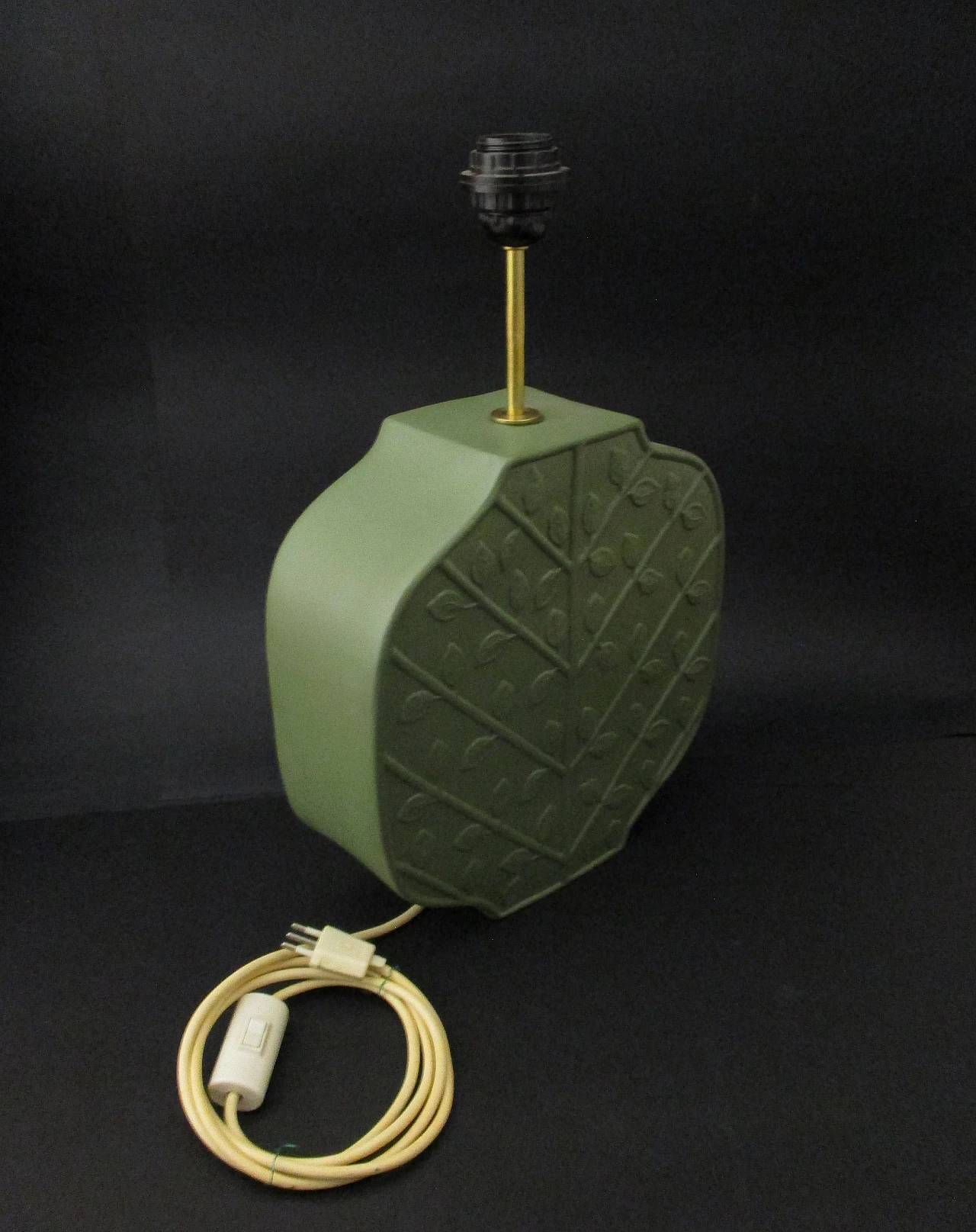 Grande Lampada da tavolo Artistica in ceramica anni 60 8