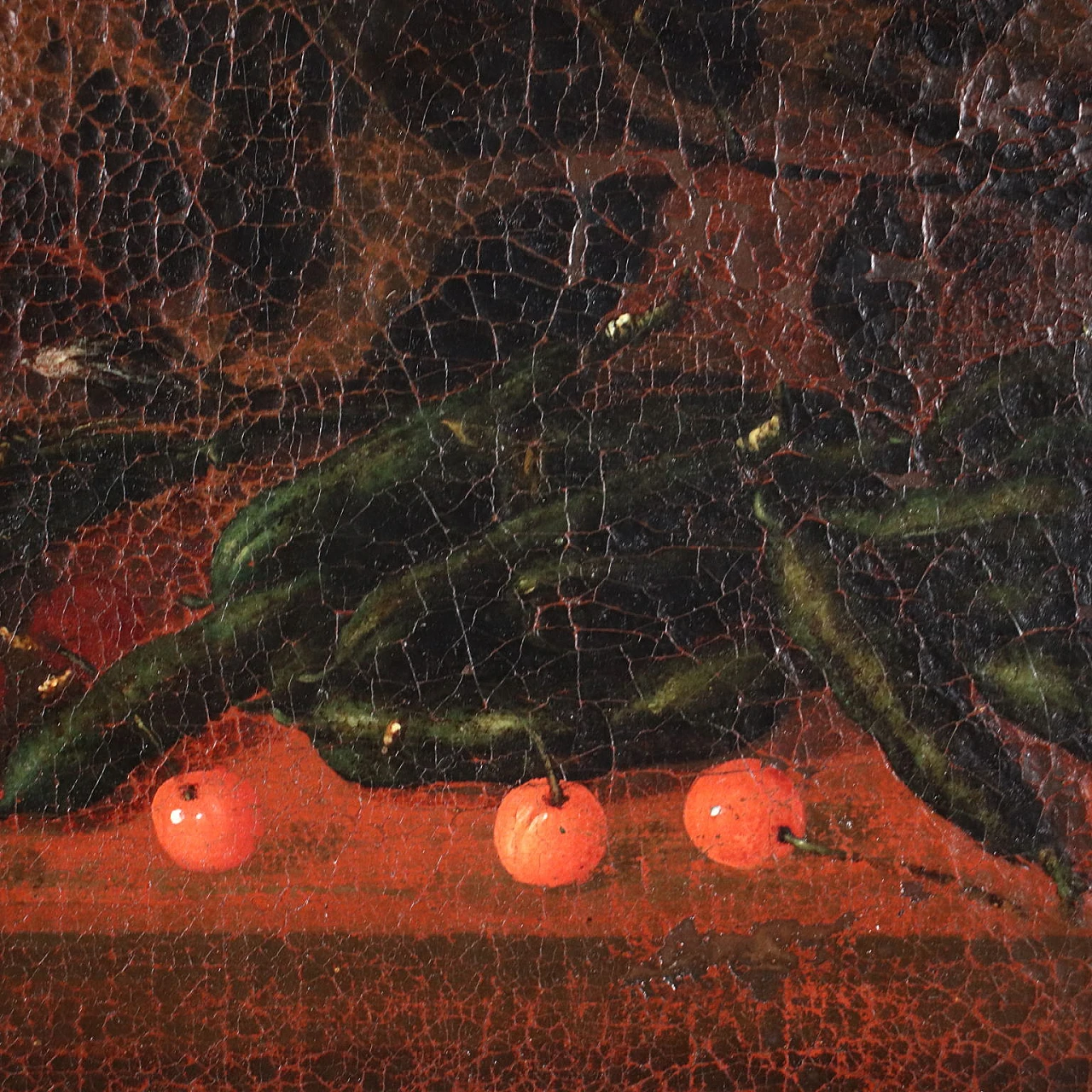 Still Life with fruit and flowers, oil on canvas, 17th century 8