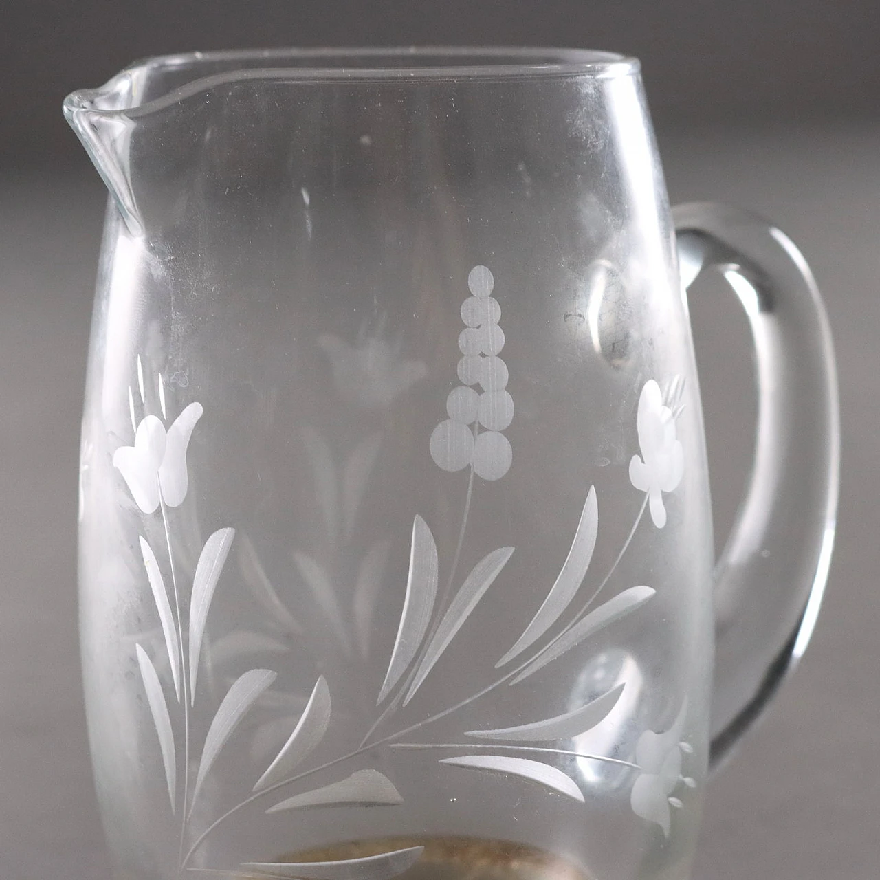 Cer-Ve crystal and Ferza Firenze silver glass set 4