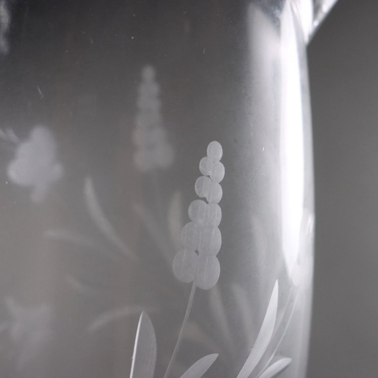 Cer-Ve crystal and Ferza Firenze silver glass set 5