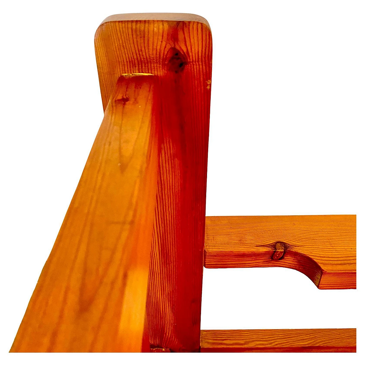 Coppia ci grandi poltrone in legno e velluto rosso, Italia anni 70 12