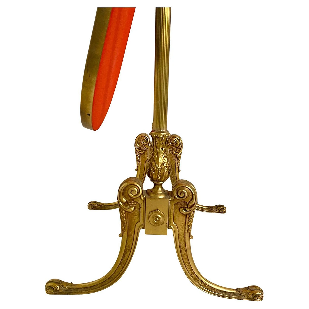 Floor mirror in brass and cut glass, 50s 10