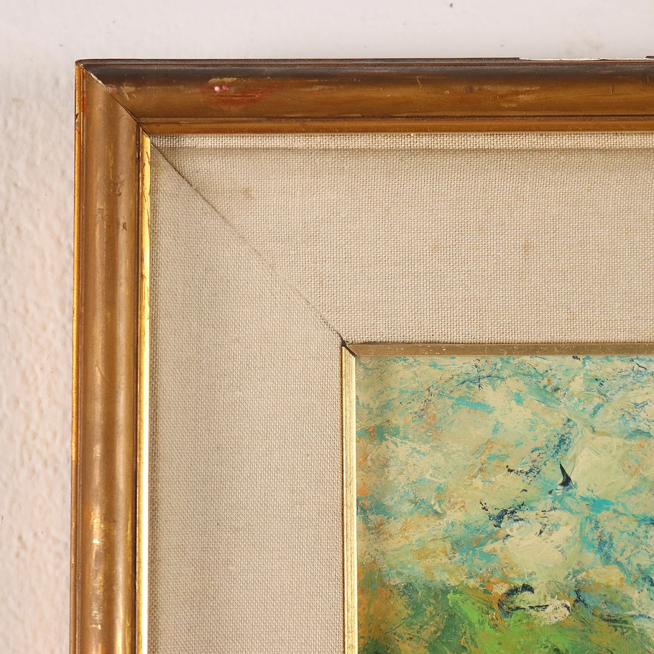 Raoul Viviani, Il viottolo di San Rocco (Camogli), dipinto a olio su cartone 7