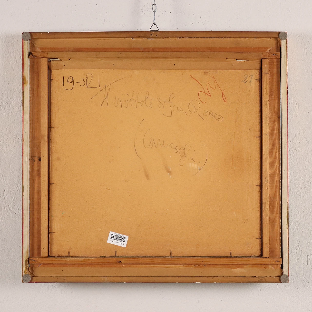 Raoul Viviani, Il viottolo di San Rocco (Camogli), dipinto a olio su cartone 9