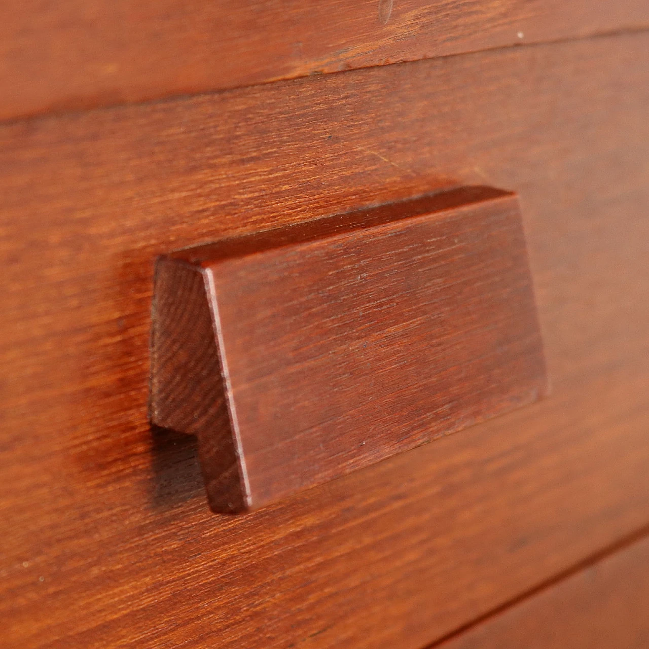 Dresser with double column of drawers in teak and metal, 1960s 5