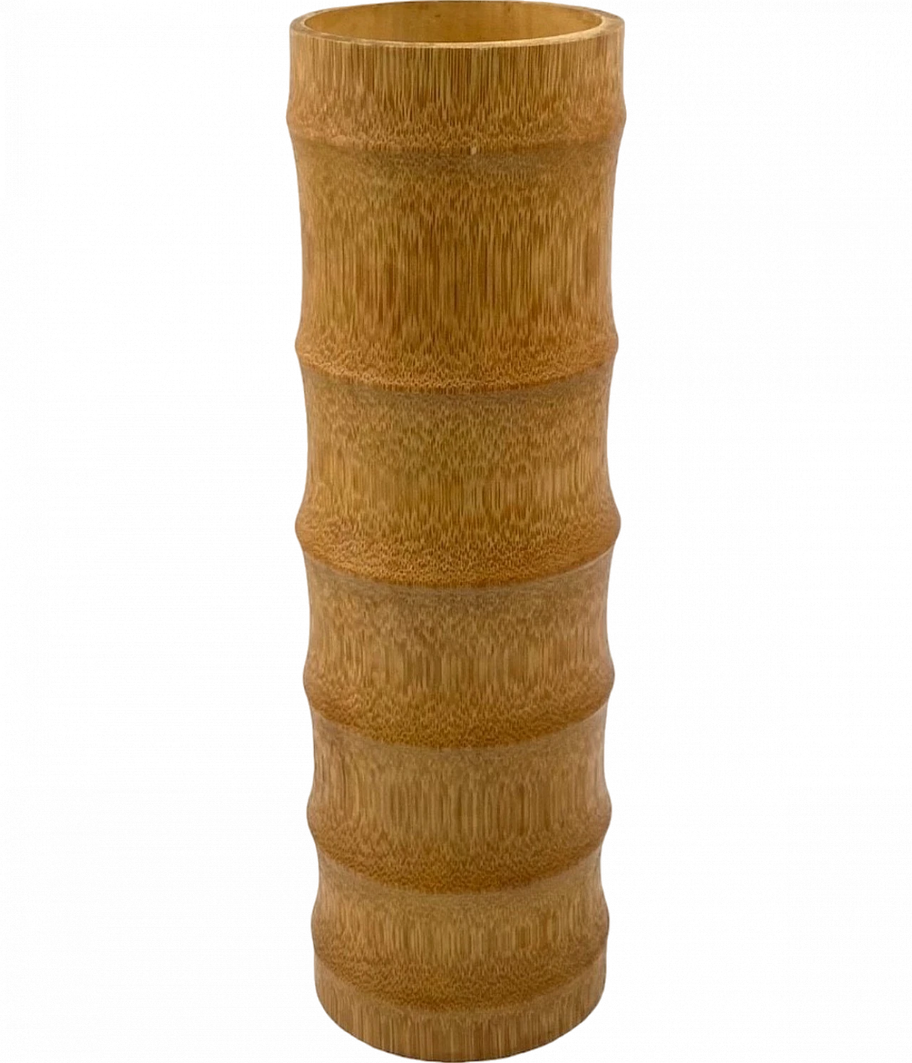 Hollywood regency bamboo vase, Italy 1970 17
