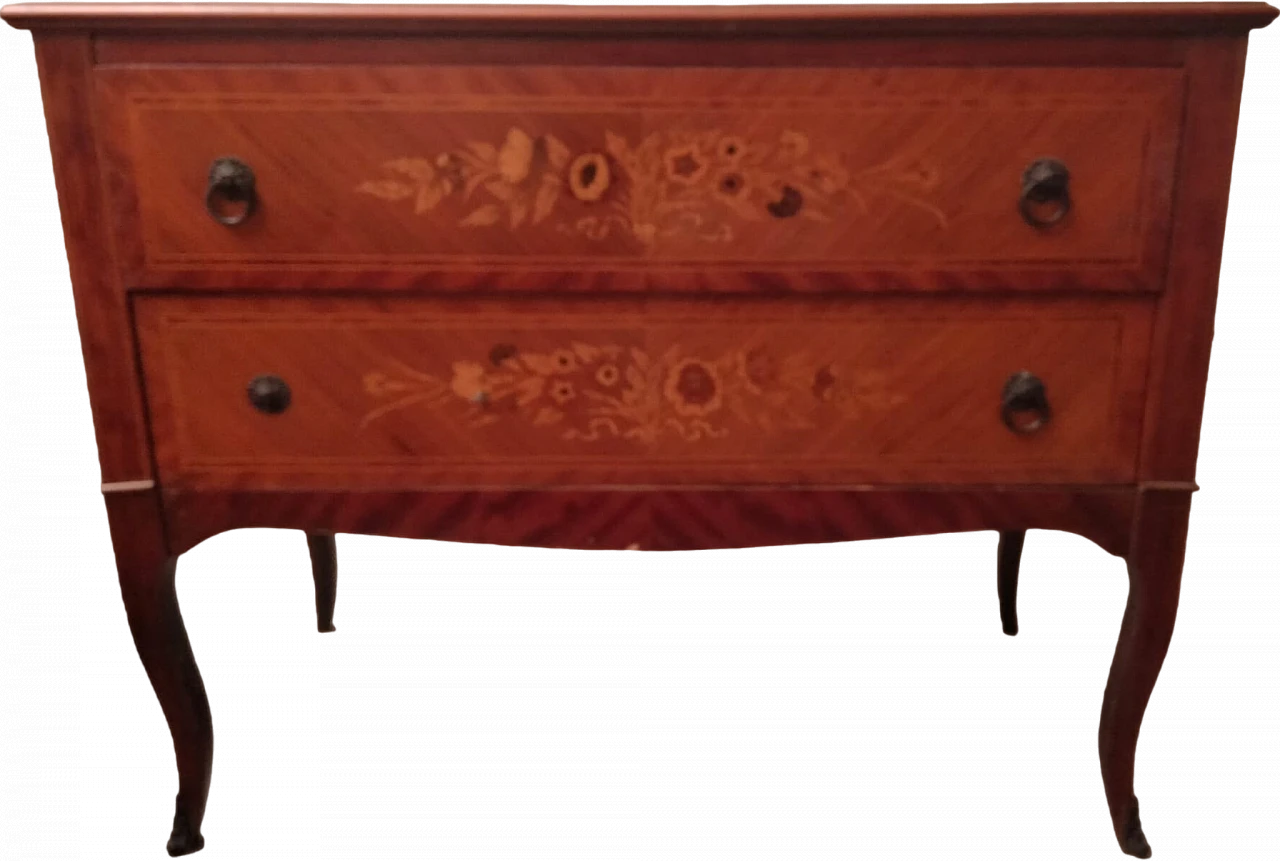 Comò Luigi XV a due cassetti, '700 8