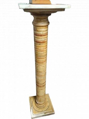Colonna in alabastro lavorato a strati, anni '50