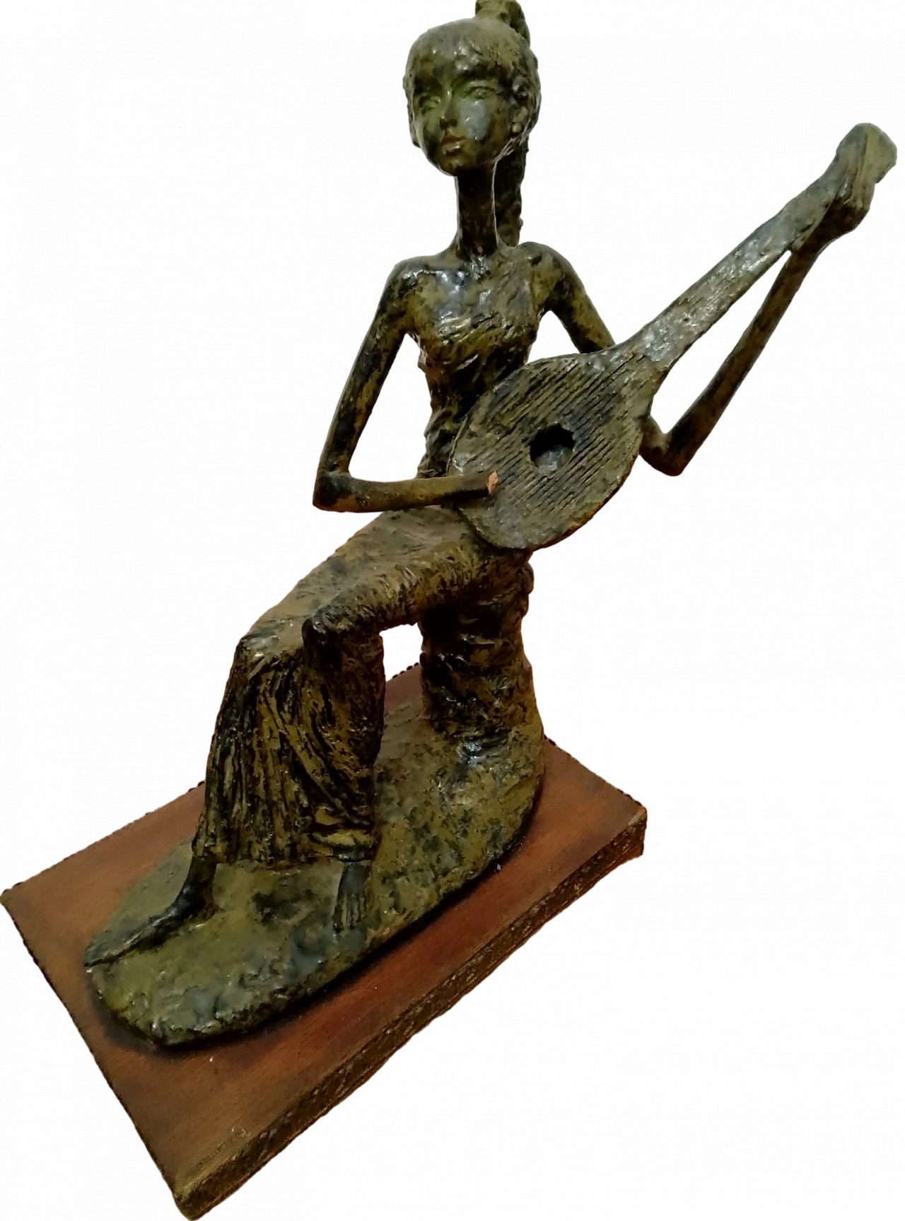 Scultura in bronzo figura femminile seduta di Moretto, anni '50 10