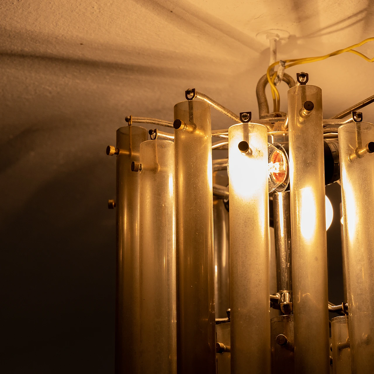 Chandelier with Murano glass, 1950s 4