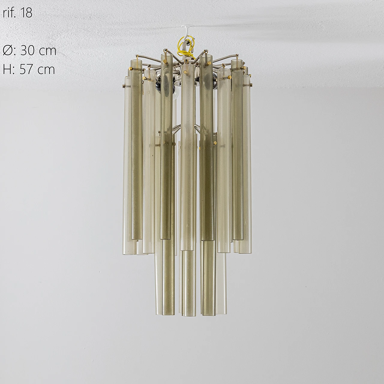 Chandelier with Murano glass, 1950s 5