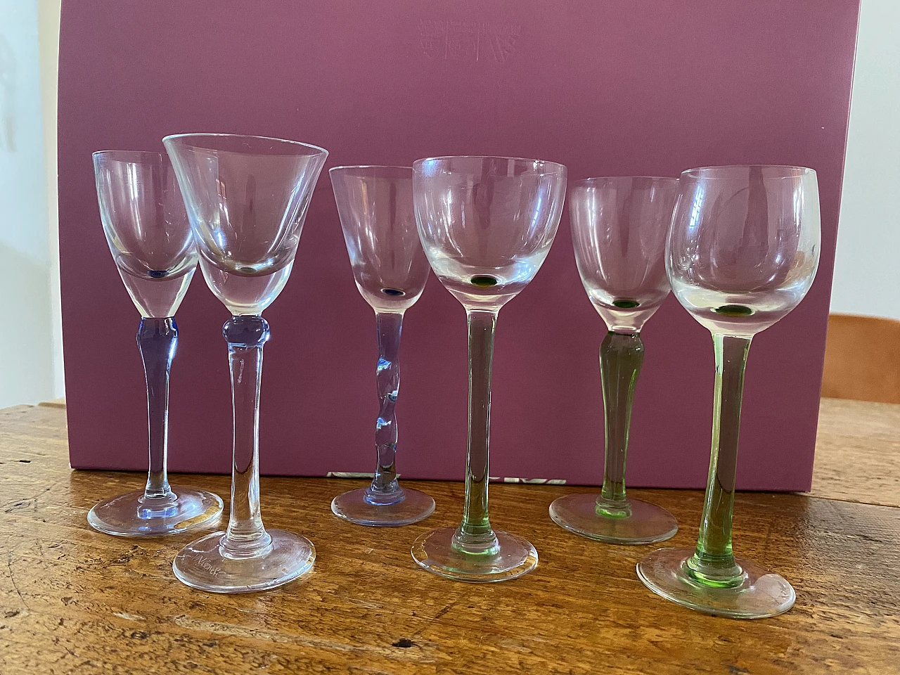 6 bicchieri da liquore di V. Nason & C. Murano, anni '80 1