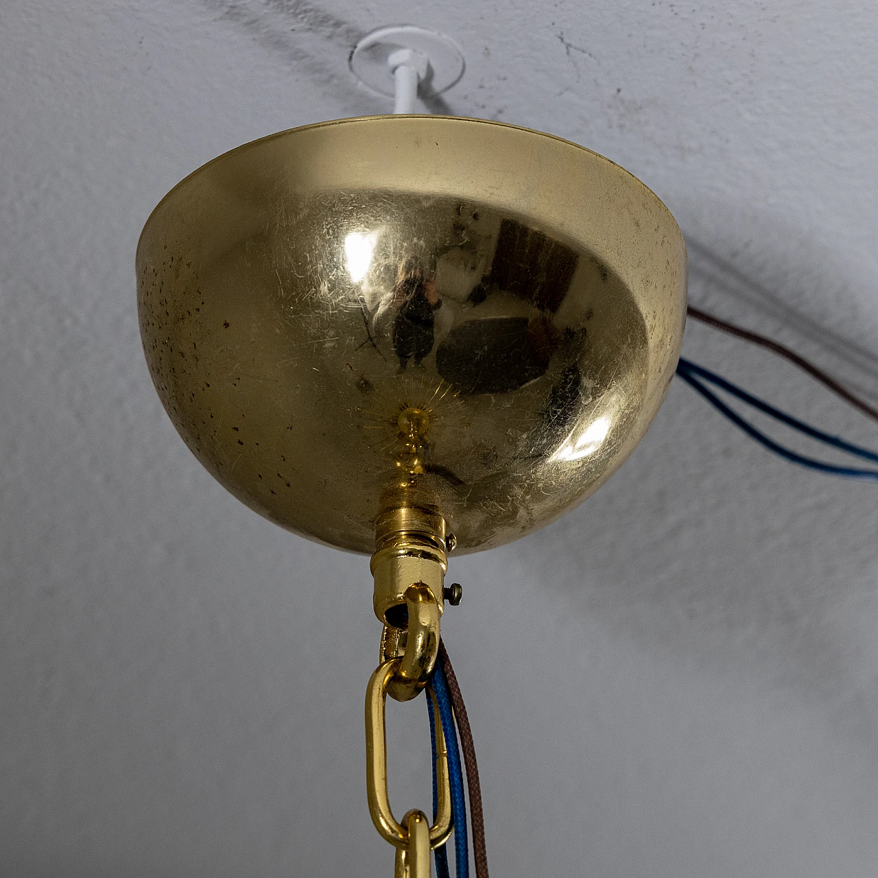 Murano glass ceiling lamp, 1950s 11