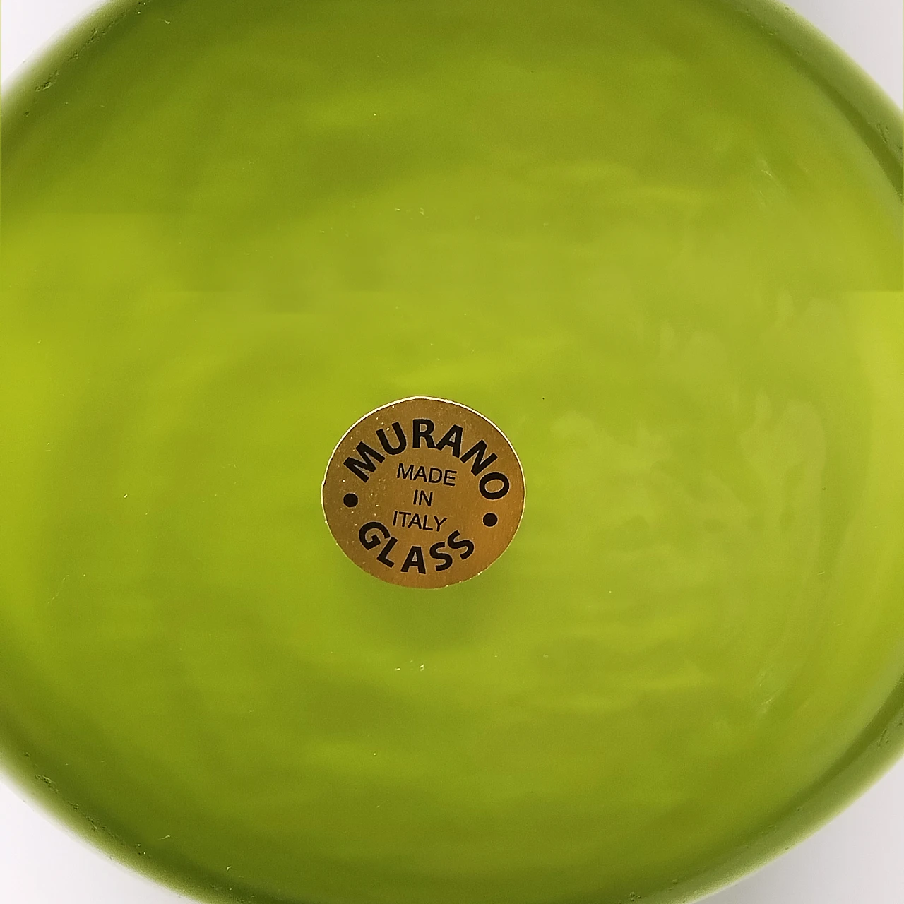 Vaso Space Age verde in vetro di Murano, anni '70 8