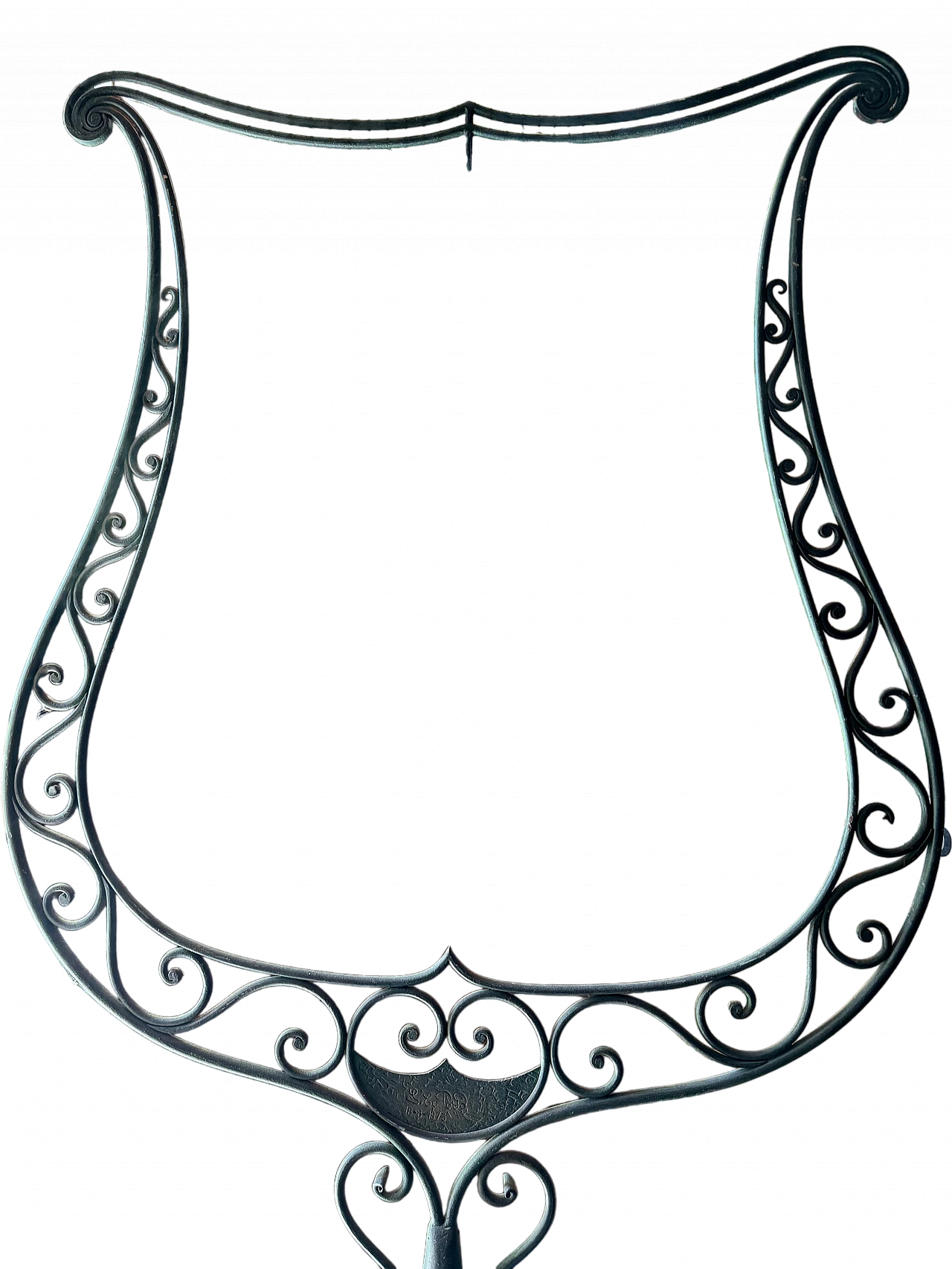 Hand-wrought iron cage holder, 1970s 10