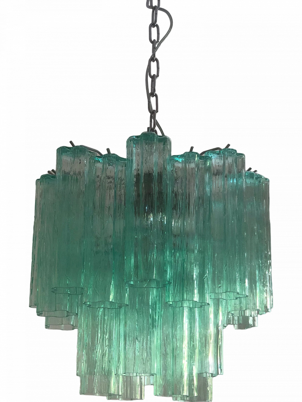 Murano glass chandelier in the style of Venini, late 20th century 10