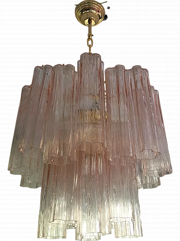 Venini style Murano glass chandelier with trunks, late 20th century