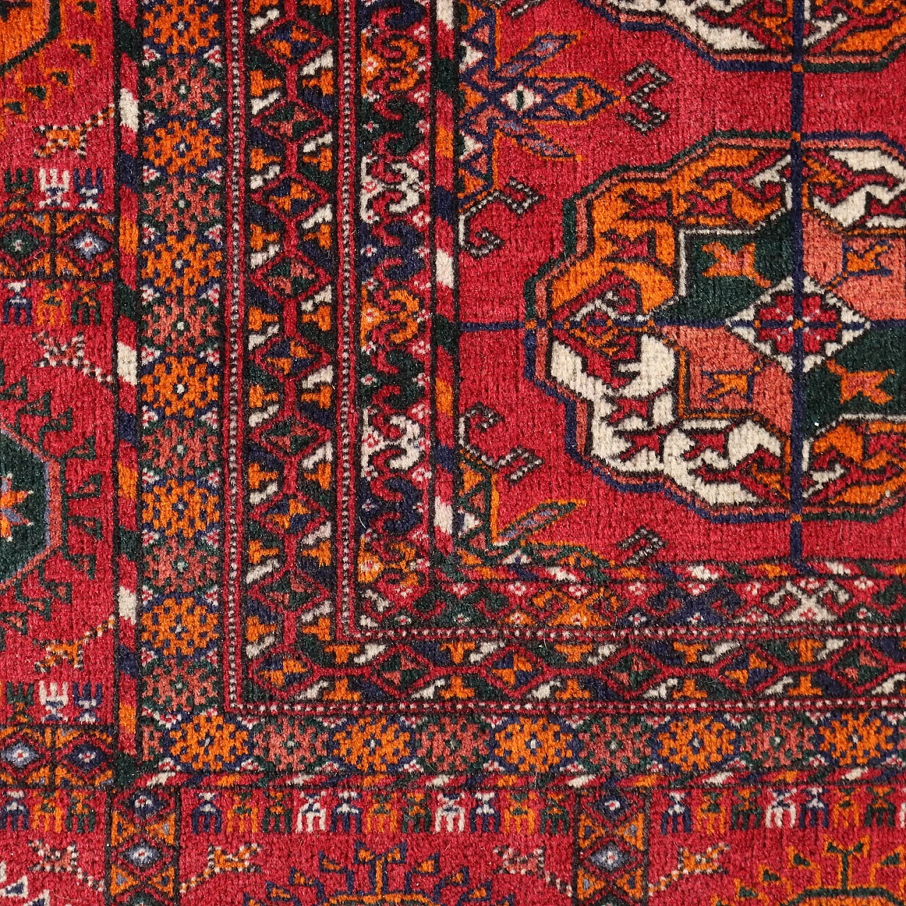 Bukhara wool rug with fine knot, late 20th century 4