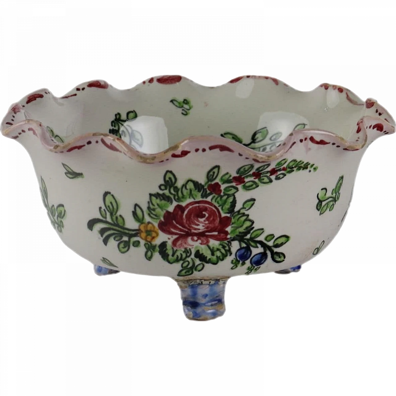 Ciotola in maiolica di Molaroni Pesaro, fine '800 8