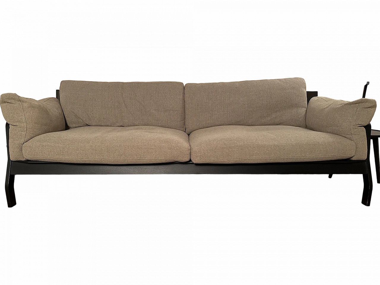 Divano Eloro in legno e tessuto di Cassina, fine '900 5