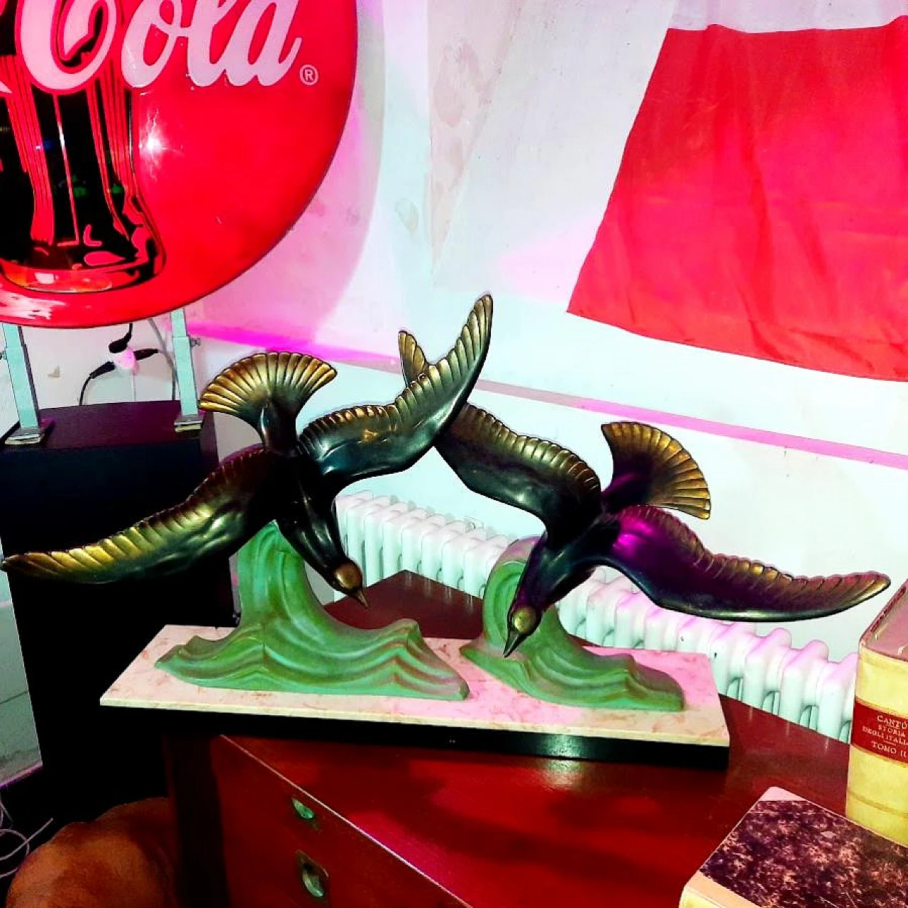 Sculpture "Flying Seagulls" Art Deco, 1930s 1