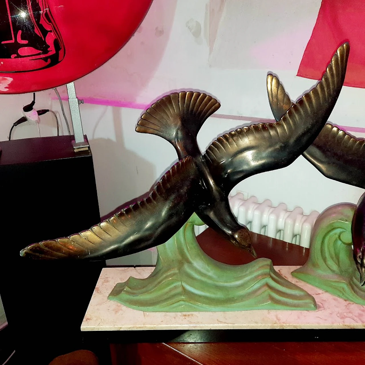 Sculpture "Flying Seagulls" Art Deco, 1930s 3