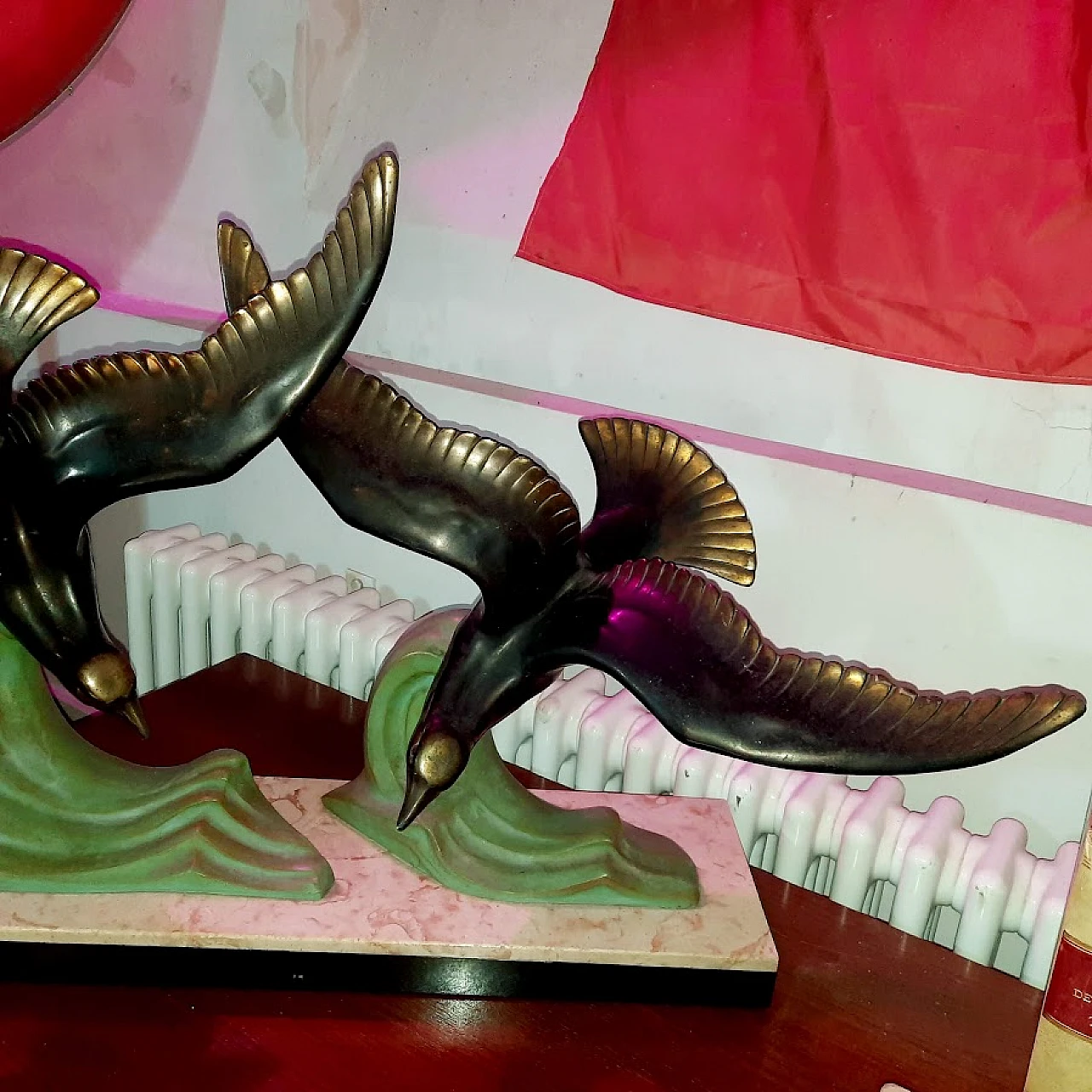 Sculpture "Flying Seagulls" Art Deco, 1930s 4