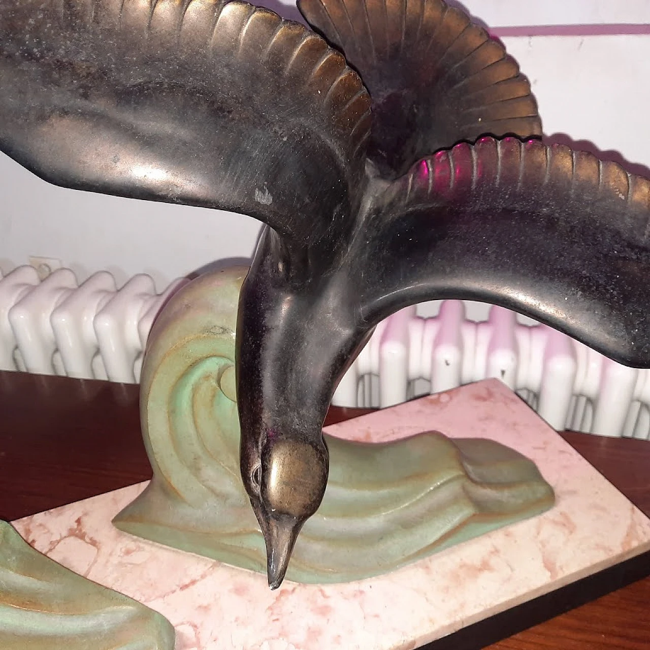 Sculpture "Flying Seagulls" Art Deco, 1930s 5