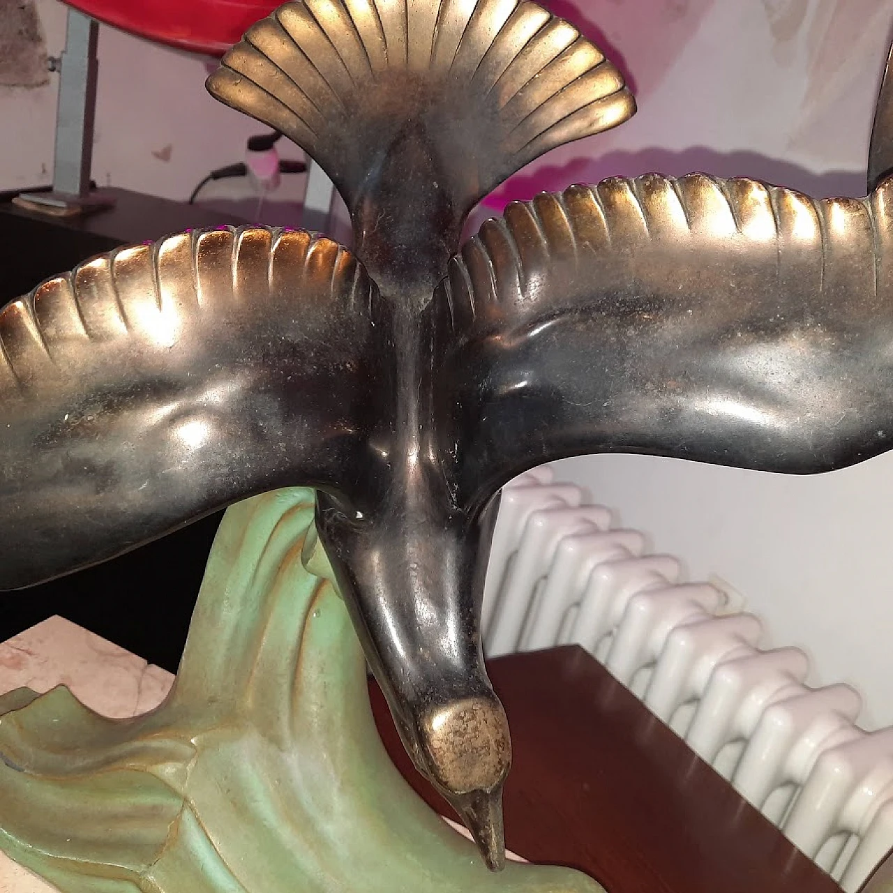 Sculpture "Flying Seagulls" Art Deco, 1930s 6