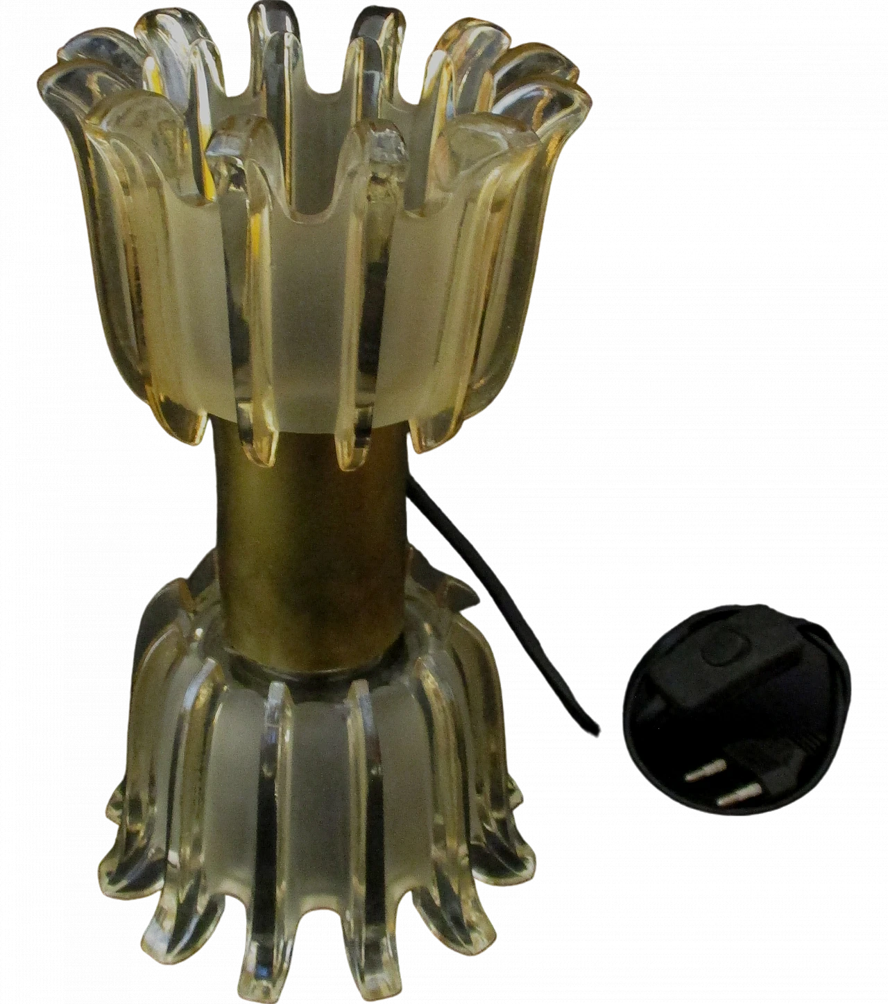 Two-light Seguso lamp in Murano glass, 1960s 9
