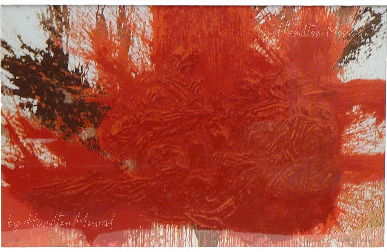 Untitled (Schüttbild), hand signed: Hermann Nitsch, 1993 4