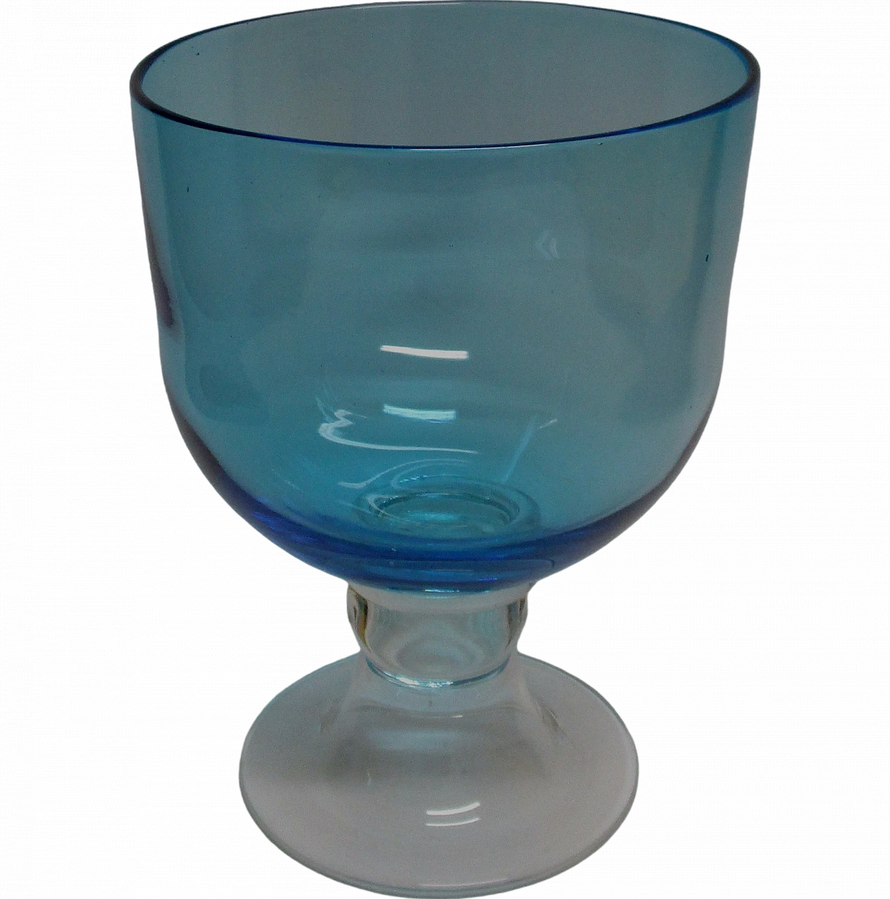 Vaso artistico in vetro di murano soffiato anni '60 7