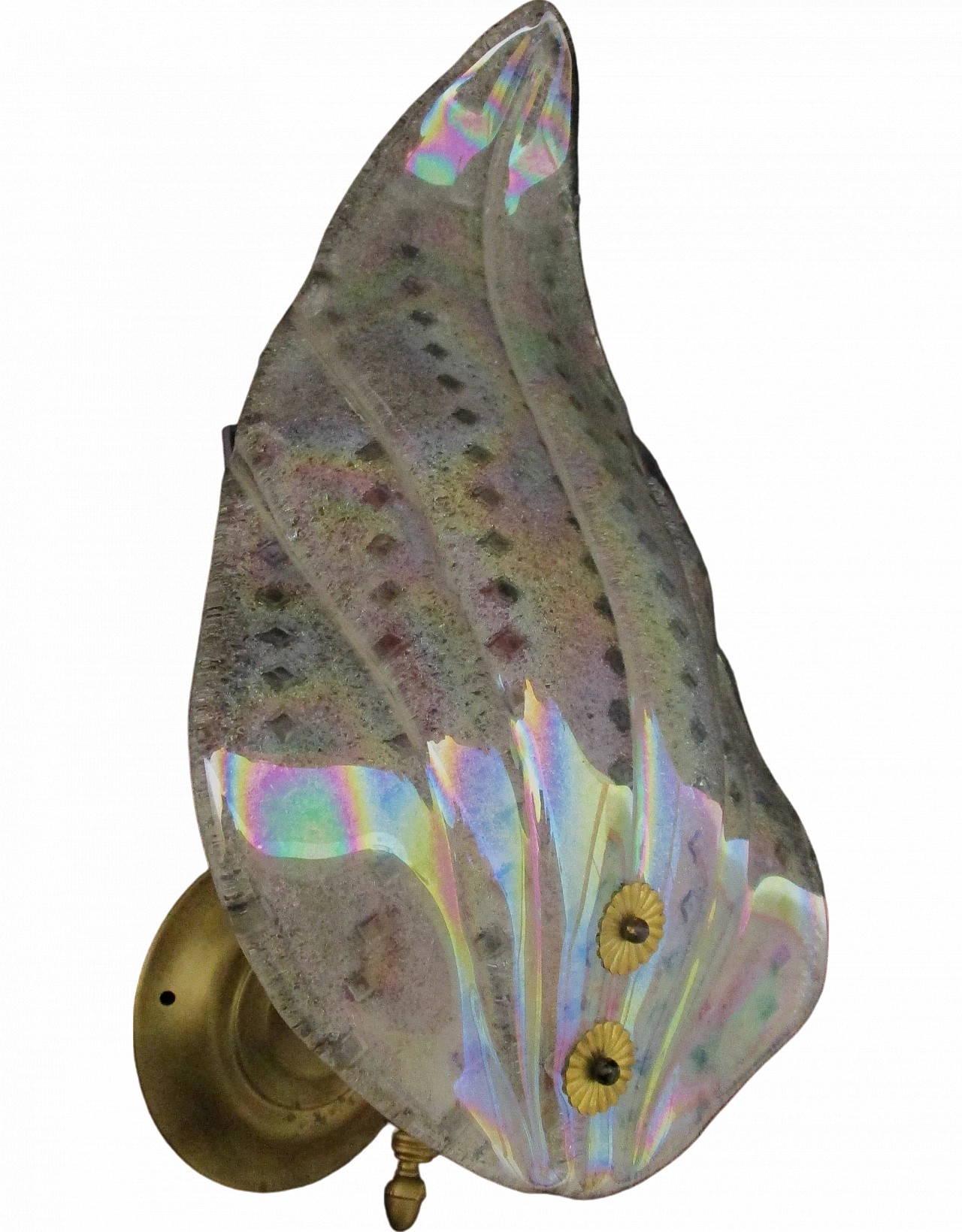 Applique Barovier & Toso vetro murano e ottone anni 50 10