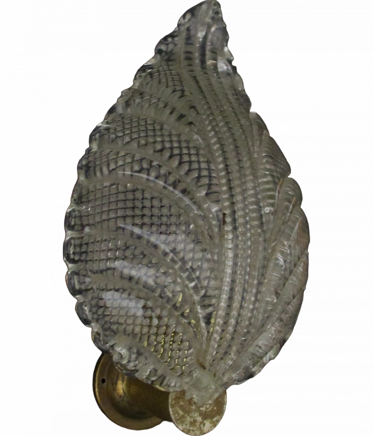 Applique Barovier & Toso vetro murano e ottone anni 40 8