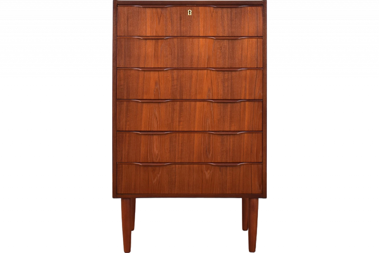Mid-Century Danish Teak Chest of Drawers, 1960s 13