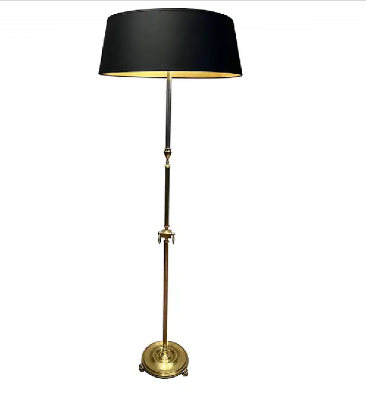 Lampada in ottone stile neoclassico di Maison Jansen, anni '40 1