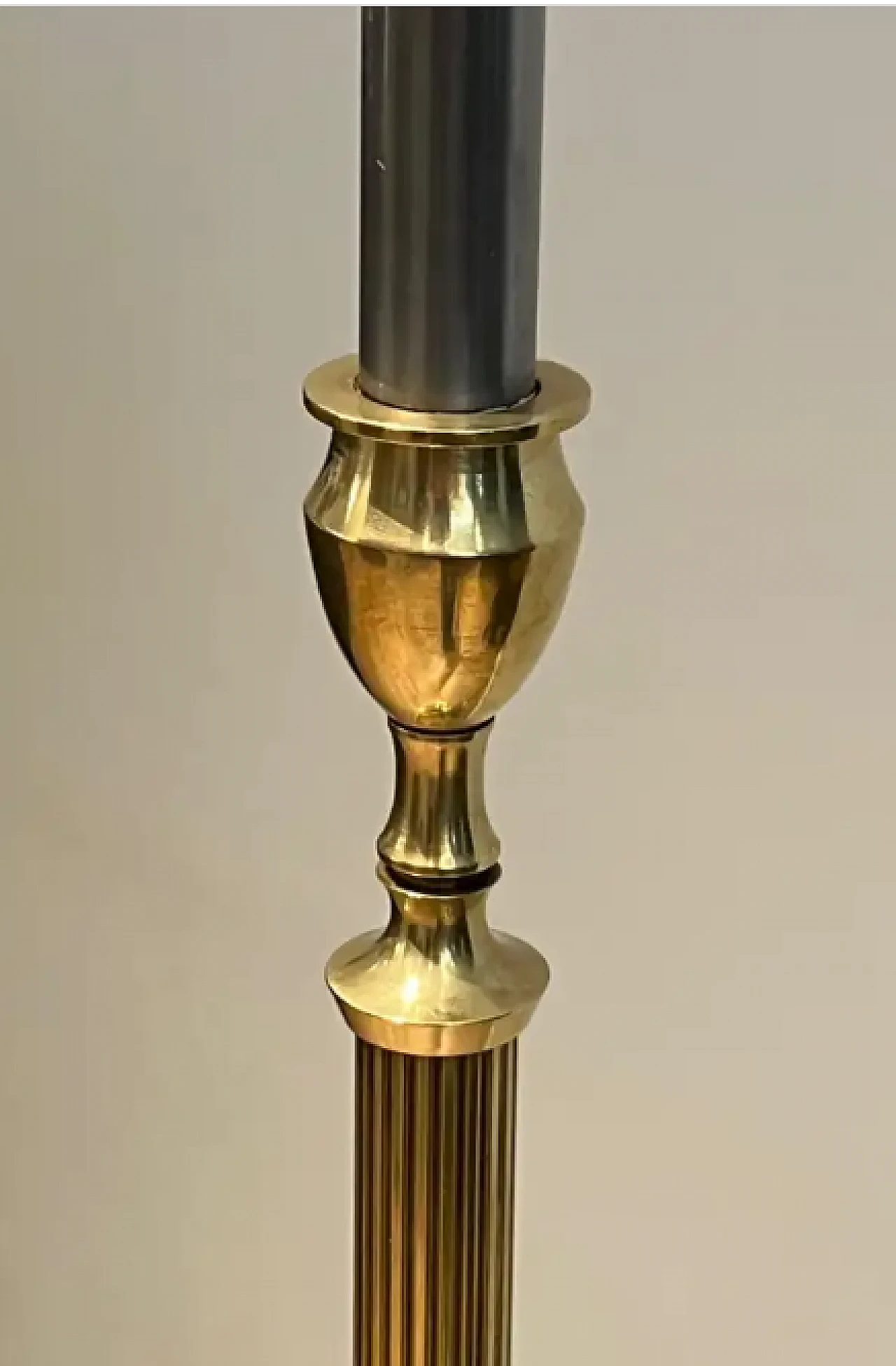 Lampada in ottone stile neoclassico di Maison Jansen, anni '40 5