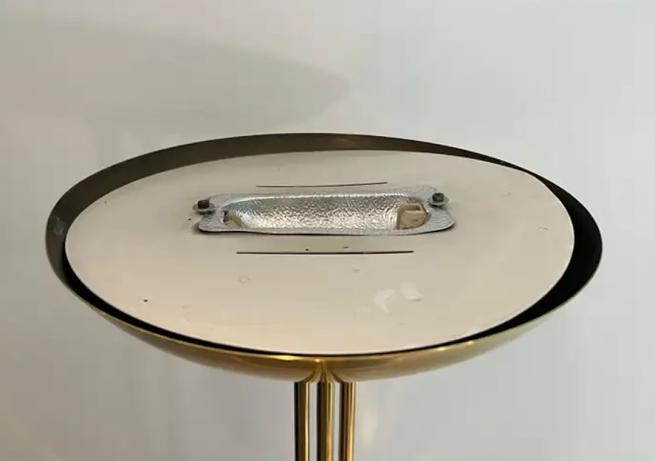 Lampada da terra in ottone, anni '70 10