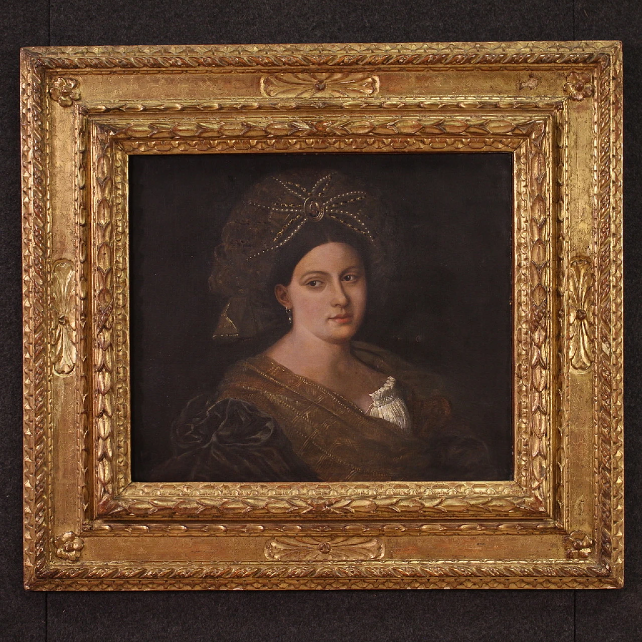 After Titian, Laura Dianti, Venetian school painting, 17th century 1